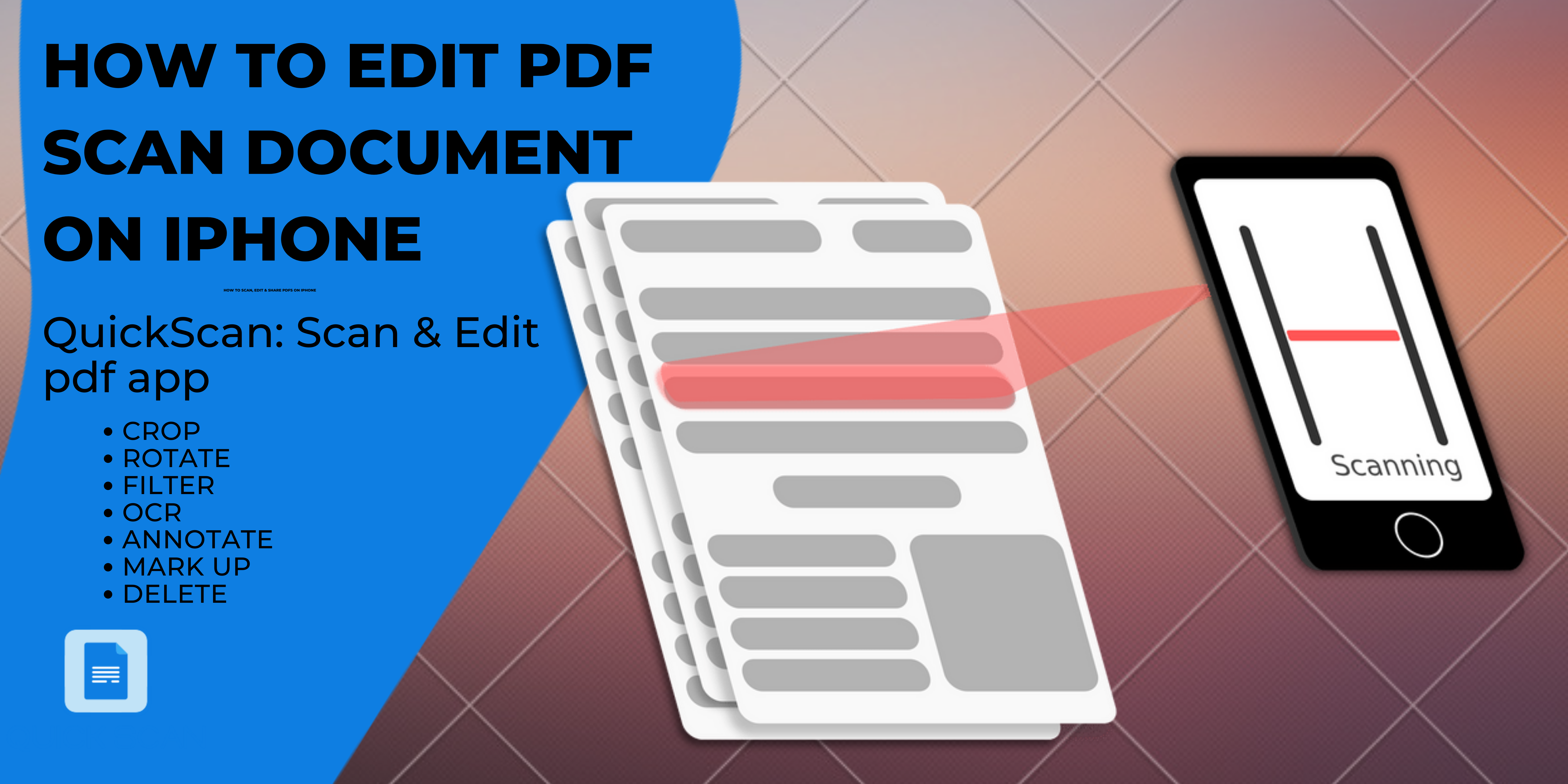 How to edit scanned PDF on iPhone