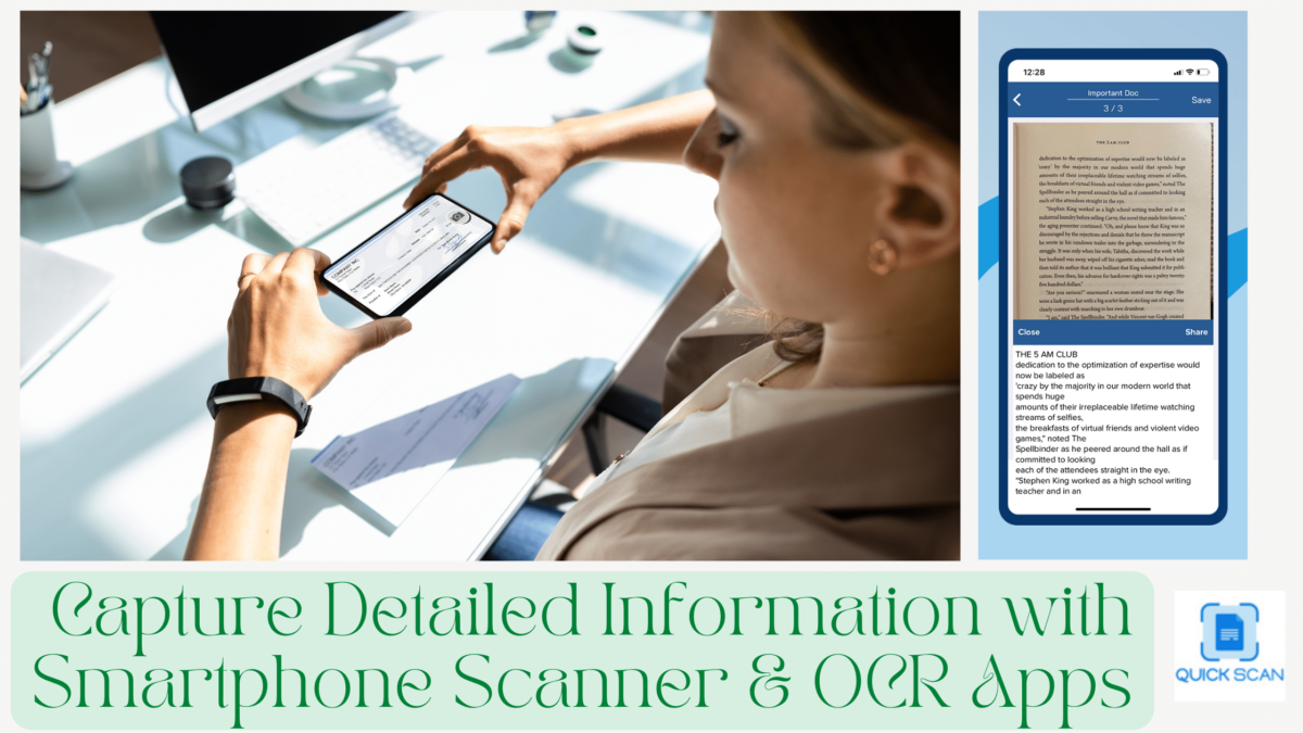 Capture Detailed Information With Smartphone Scanner & OCR Apps