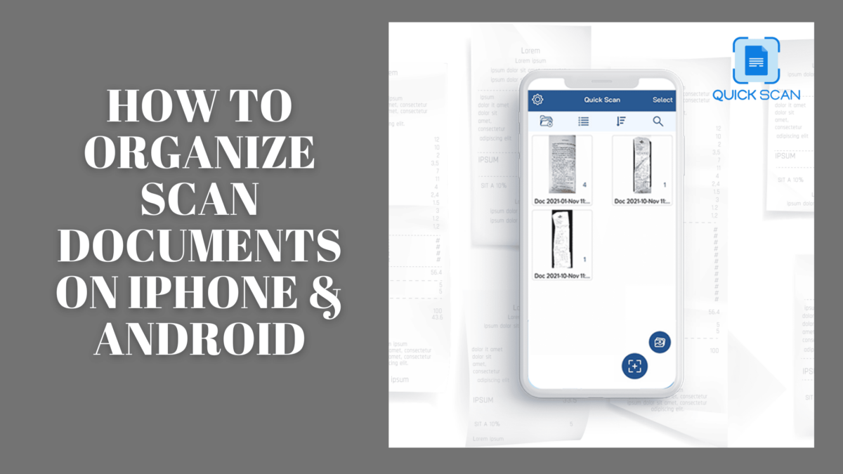 How to Organize Scan documents on iPhone & Android